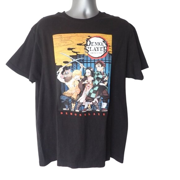 Demon Slayer Graphic T Shirt Adult‎ Size XL Kimetsu Yaiba Tee Casual Cartoon - Picture 1 of 5